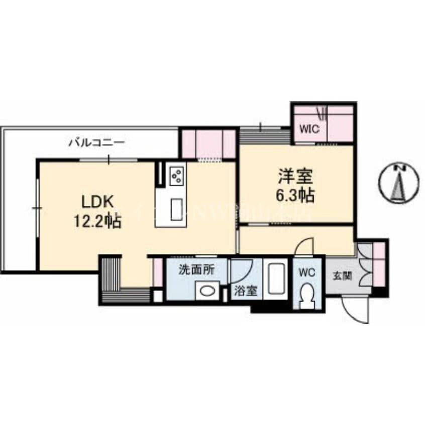 間取図 ベレオガーデンズ北方