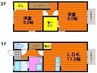 ローズコート 2LDKの間取り