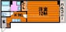 ルミナスライフ 1Kの間取り