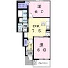 エトワール 2DKの間取り
