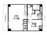 ミラドール奥田西町 1LDKの間取り