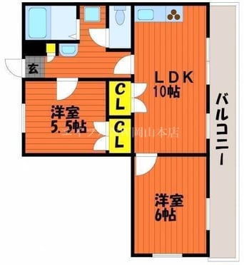 間取図 パルフィオーレＦ