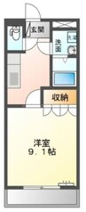 ハイムアンシャンテ 1Kの間取り