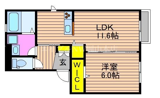 間取り図 グランフェリス　B棟