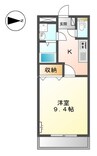 ピア・サンタ 1Kの間取り