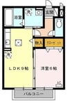 プリオールエフ　Ｃ 1LDKの間取り