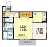 Ki　House　Ｂ棟 1LDKの間取り