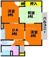 セントフランシス　Ｂ棟 3DKの間取り