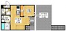 GRANDTIC 南方 1LDKの間取り