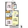 アスクレオ 2LDKの間取り