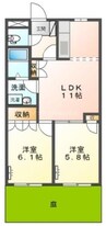 フェアリー芳明 2LDKの間取り