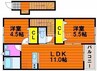 アクシス　平野 2LDKの間取り
