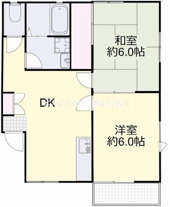 間取図 コーポ洋ラン　Ｅ棟