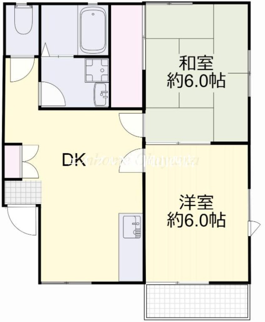 間取図 コーポ洋ラン　Ｅ棟