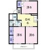 フォーレストハイツ 3DKの間取り