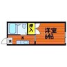 JOハイツ 1Kの間取り