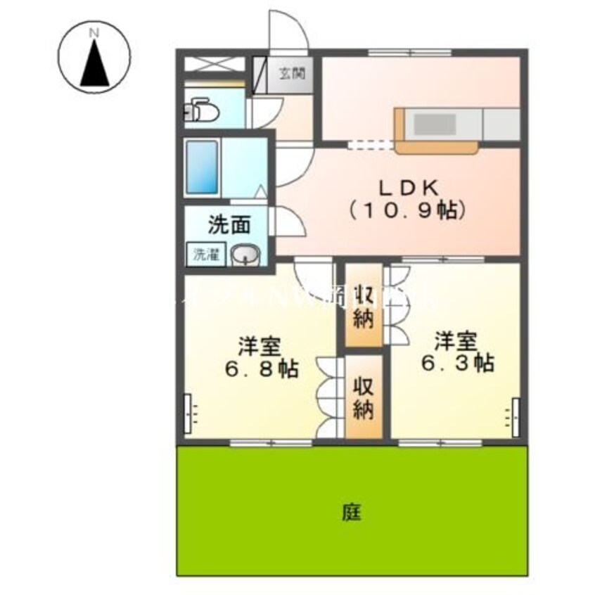 間取図 リープクレセント