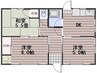 中村借家 3DKの間取り