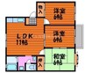 シェーンブルグB棟 3LDKの間取り