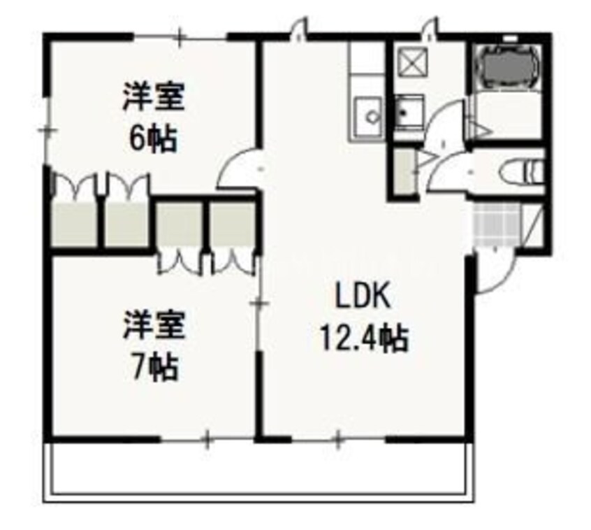 間取図 I.Mパルク　Ｂ