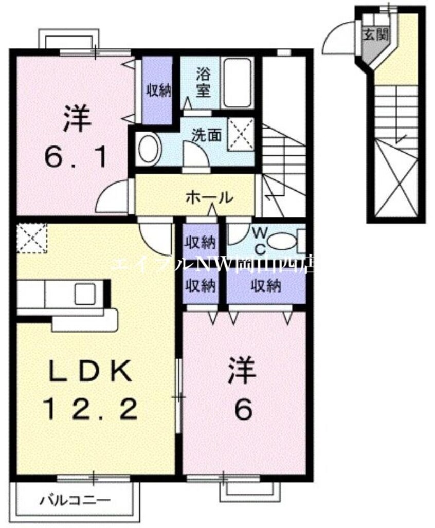 間取図 ガーデンコートＡ