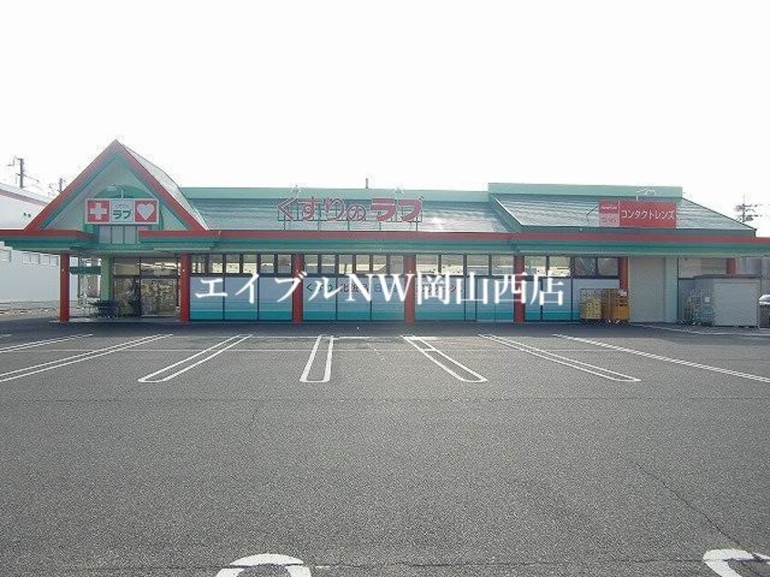 くすりのラブ大安寺店(ドラッグストア)まで613m アルカディア