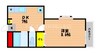 フォレスト大元 1DKの間取り