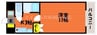 BROWNS HOMES 1Kの間取り
