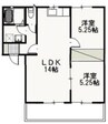 パインパレス　Ｇ 2LDKの間取り
