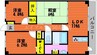 ホーフパルク 3LDKの間取り