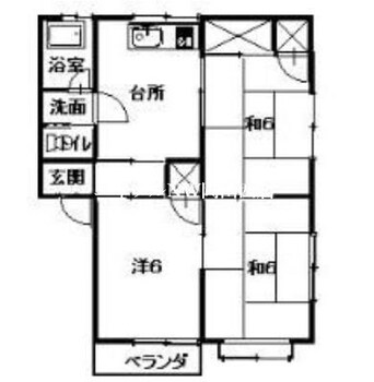 間取図 シャルマン西江