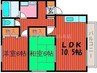 ハイカムールタカハシ　Ｂ棟 2LDKの間取り