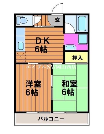 間取図 高津コーポⅠ