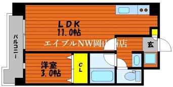 間取図 フォンティーヌ弓之町