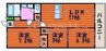 ルネス武田 3LDK+Sの間取り