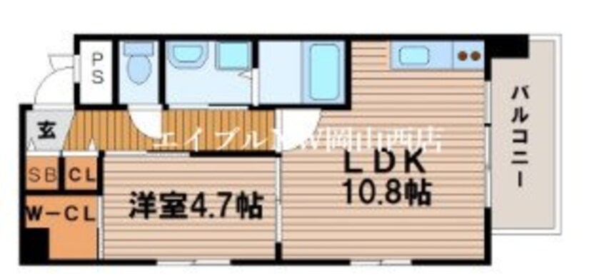 間取図 カーサあくら通り