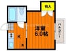 ホワイトメゾン津島　D棟 1Kの間取り