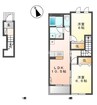 ヴィラ　アマーブレス 2LDKの間取り