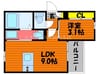 REGALEST JM 青江 1LDKの間取り