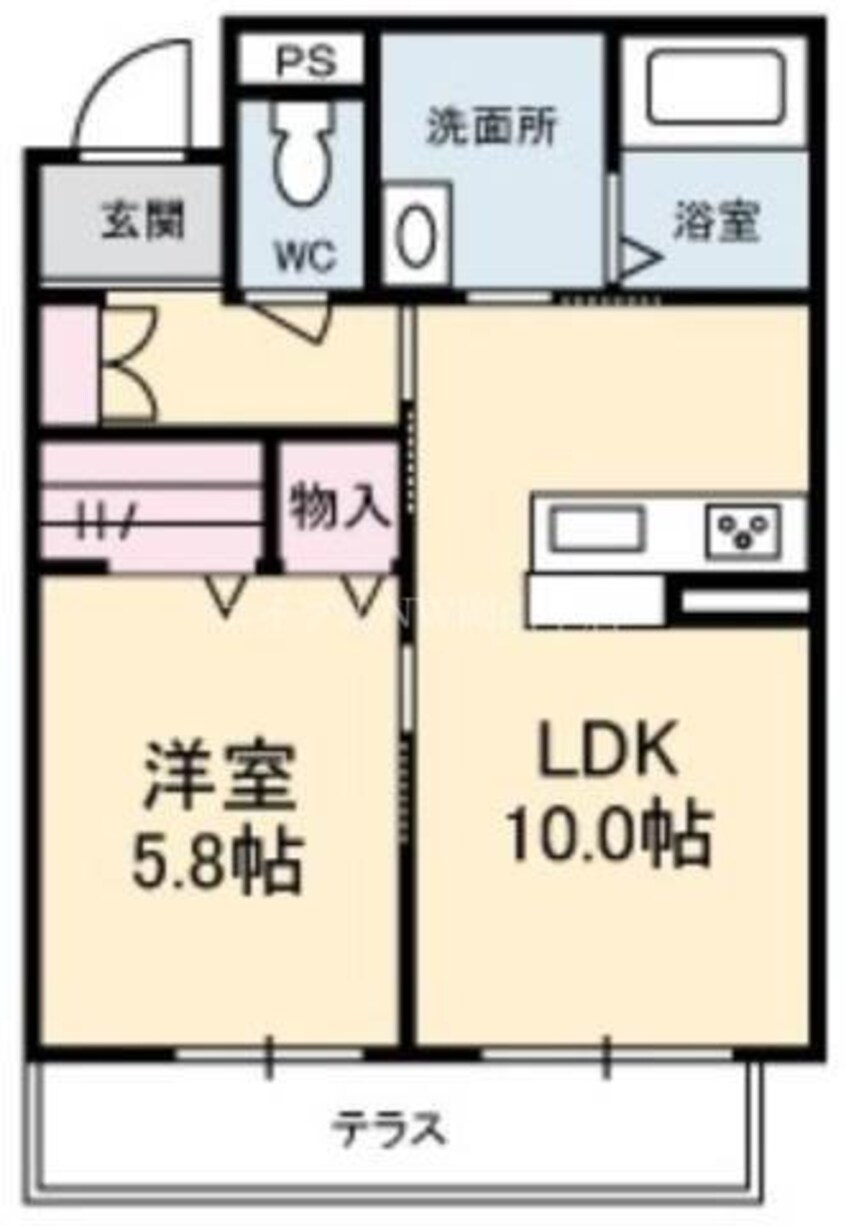 間取図 Sunshine Gardens　高柳