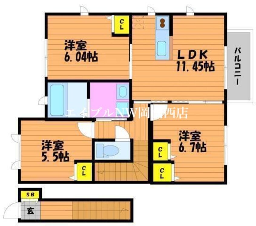 間取図 ロイヤルヒルズＢ棟