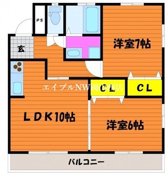 間取図 エスコート大安寺