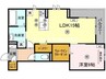 トリシア田中 1LDKの間取り