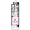 サンリットⅢ 1Rの間取り