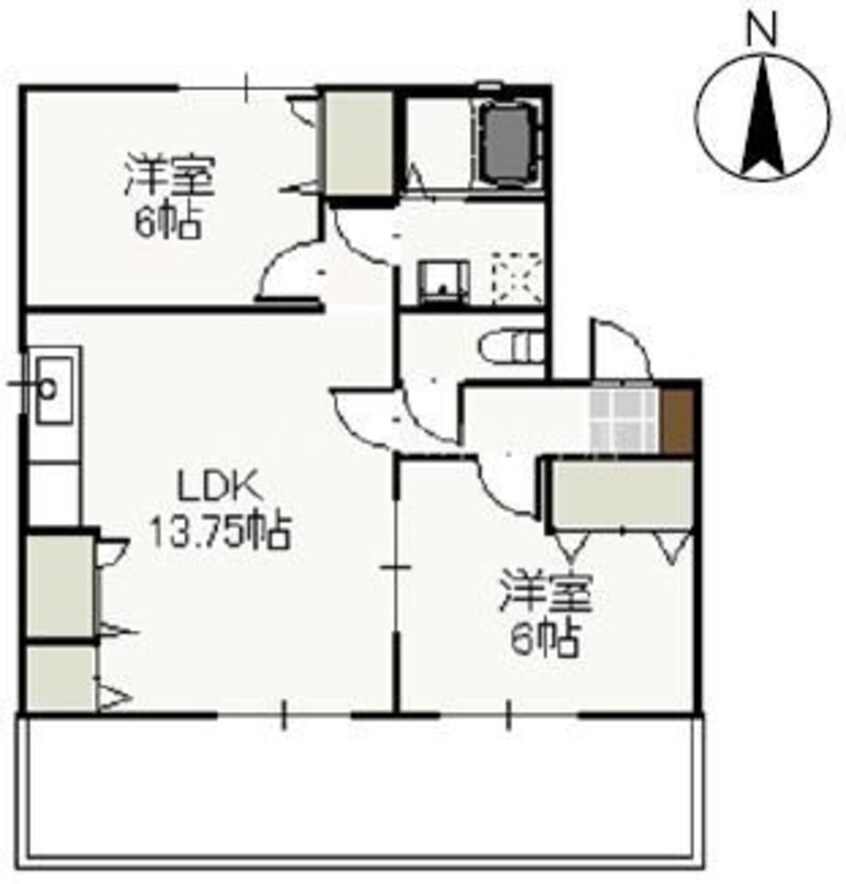 間取図 メゾンフルール