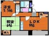 フレンズ東古松 2LDKの間取り