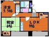 フレンズ東古松 2LDKの間取り