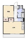 アーバンスタイル 1LDKの間取り