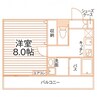 St.LEONE 津倉町 1Kの間取り