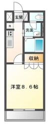 コンフォルト　エスターテ 1Kの間取り